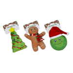 Christmas Pet Plush Squeaky Toy 20cm, assorted